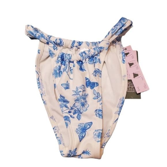 NWT Wild Fable Women's Tunneled Adjustable Coverage Bikini Bottoms XXS 00 - Picture 3 of 8